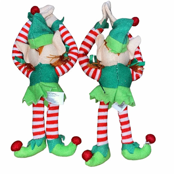 Set of Velcro hanging Christmas elves - Picture 2 of 2
